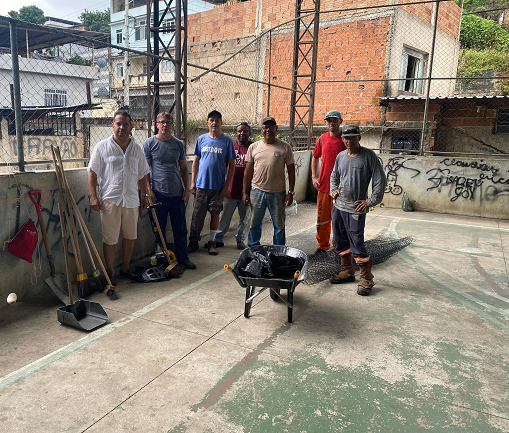 Quadra poliesportiva do Bairro da Glória passa por reformas
